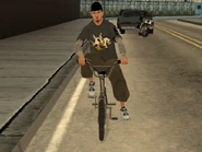 Teenager biker
