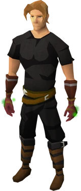 Swift gloves equipped