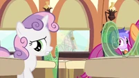 Sweetie Belle dressed for it S3E11