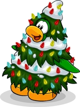 Tree Costume Happy Holidays Postcard