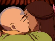 Katara küsst Aang
