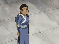 Katara says goodbye