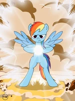 Rainbow Dash in dragonball by artist-toxic-mario