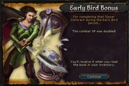 Slayer contract early bird message