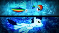 Rainbow Dash and Soarin wallpaper by artist-karl97885