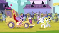 Twilight singing "life in Equestria shimmers" S03E13