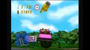 HomerPinkSedanDrivesIntoATreeWithKrabappel