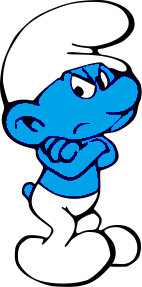 The Smurfs - Grouchy Smurf | Smurfs, Funny art, Cartoon