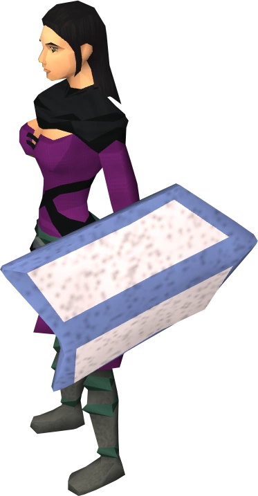 Training shield equipped