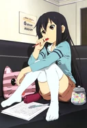 Azusa hair down