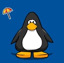Beach Umbrella pin on a Player Card