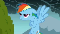 A grumpy Rainbow Dash S01E07