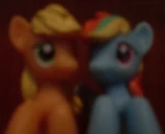 Applejack and Rainbow Dash Blind Bag Figures