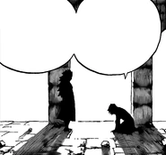 Rogue Kneeling In Front of Gajeel