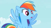 Amazed Rainbow Dash S2E8