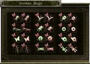 Inventario de los insectos dorados