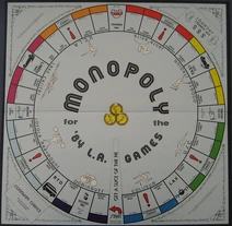 Monopoly 84 LA Games board