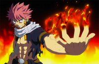 Natsu challenges Sting and Rogue
