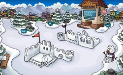 Snow Forts March 2013 Soccer Pitch Return