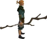 Slayer's staff equipped