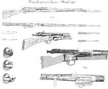Krag Jorgensen Technical Drawing