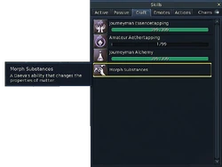 Morphing menu