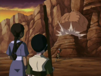 Aang earthbends