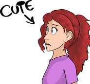 Claire without glasses