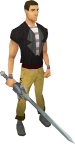 Chaotic longsword equipped