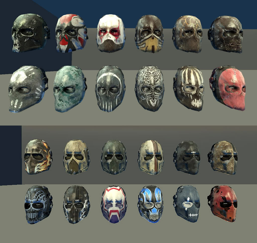 real life army of two masks