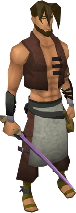 Novite rapier equipped