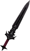 Black longsword detail
