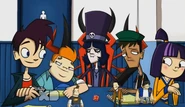 I love how like howard is all like YEEEEE BOOII and Dave is like k wow stop this love bullcrap and lets play the game and Julian is just sitting there gloating in his leadership omg wow