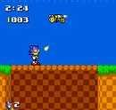 Don't blame Sonic, blame the fact that this game doesn't have pause button!