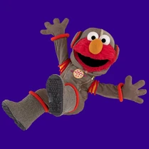 Elmo pizza astronaut