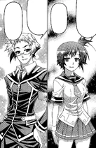 Medaka and Zenkichi say goodbye