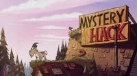 S1e5 goat on mystery shack roof