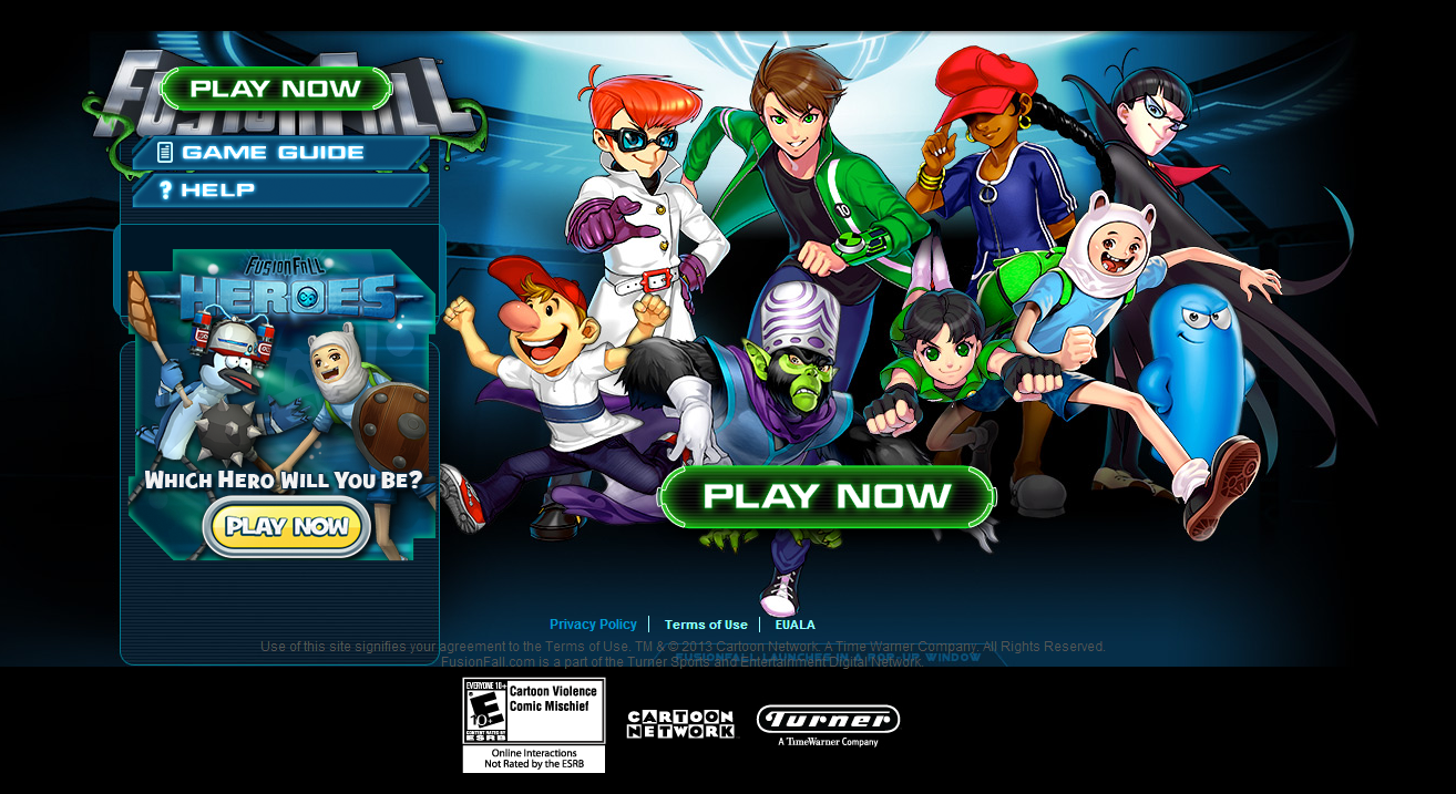 cartoon network games fusionfall heroes playnow