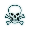 Skull Glass Decal