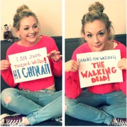 Emily Kinney said hi to china