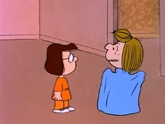 Patty in a sleeveless dress
