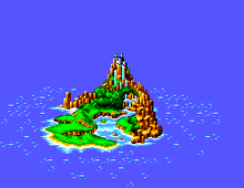 South Island in ending of Sonic the Hedgehog