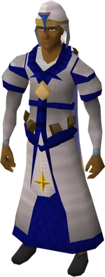Saradomin vestments equipped