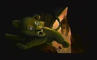 Scar chases Simba
