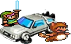 Mario, Link and Delorean
