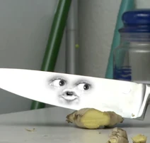 Knife and ginger