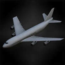 Jumbo jet (lanshiang) diorama