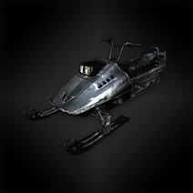 Snowmobile diorama