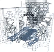 Treno Knight's House Interior FFIX Art