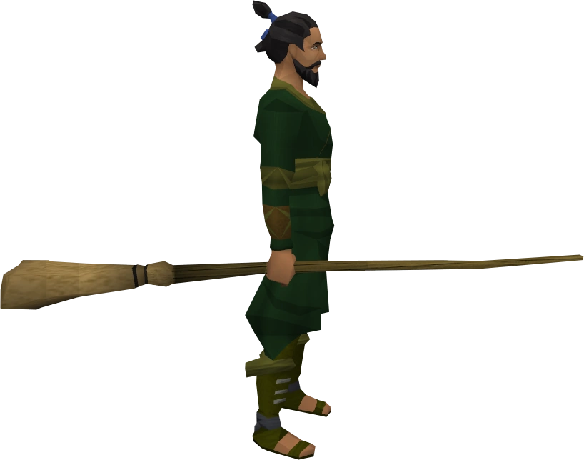 Broomstick equipped
